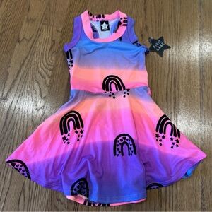 Pixielane Colorful Rainbow Tie-Dye Racer Back Tank Dress 18-24 MONTH NWT